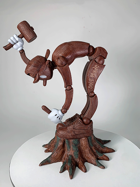 布雷特·克勞福德《白手起家》(2022年作) 軟膠玩具 作品：© 布雷特·克勞福德